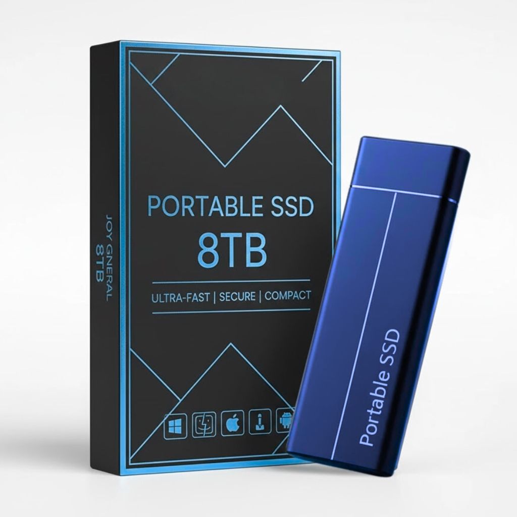 8TB Portable SSD External Hard Drive | High-Speed Data Transfer, Compact & Durable for Professionals and Creatives