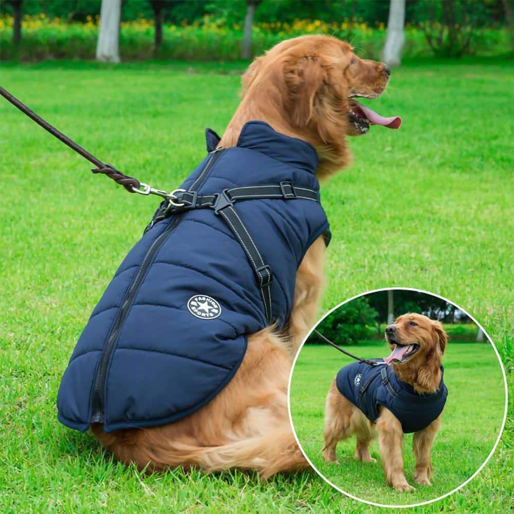 Waterproof Fleece Dog Coat for Cold Weather Protection, Adjustable Fit, Perfect for Small to Large Breeds