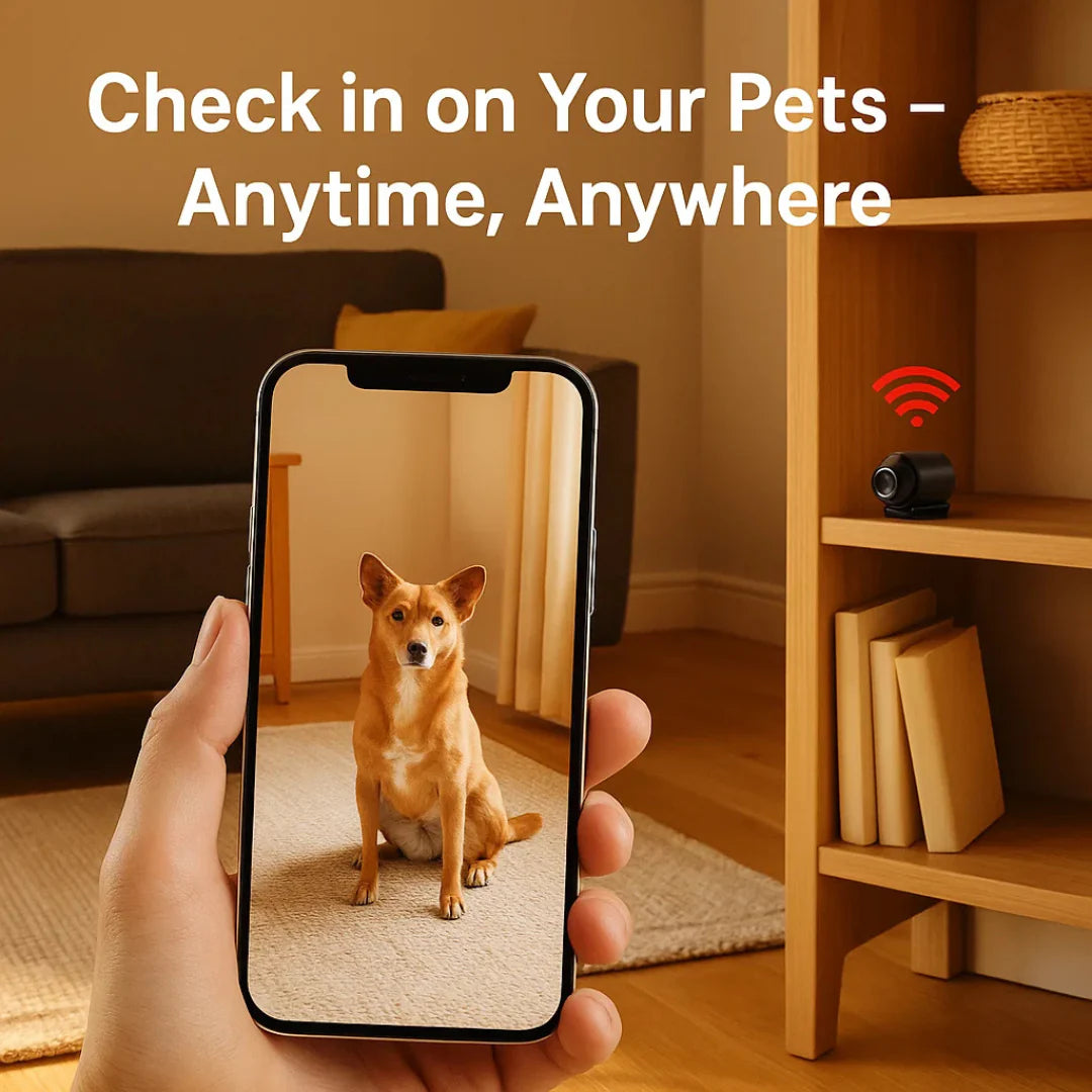 Mini Wireless Hidden Camera with Audio - Compact Spy Camera for Home Security & Nanny Monitoring