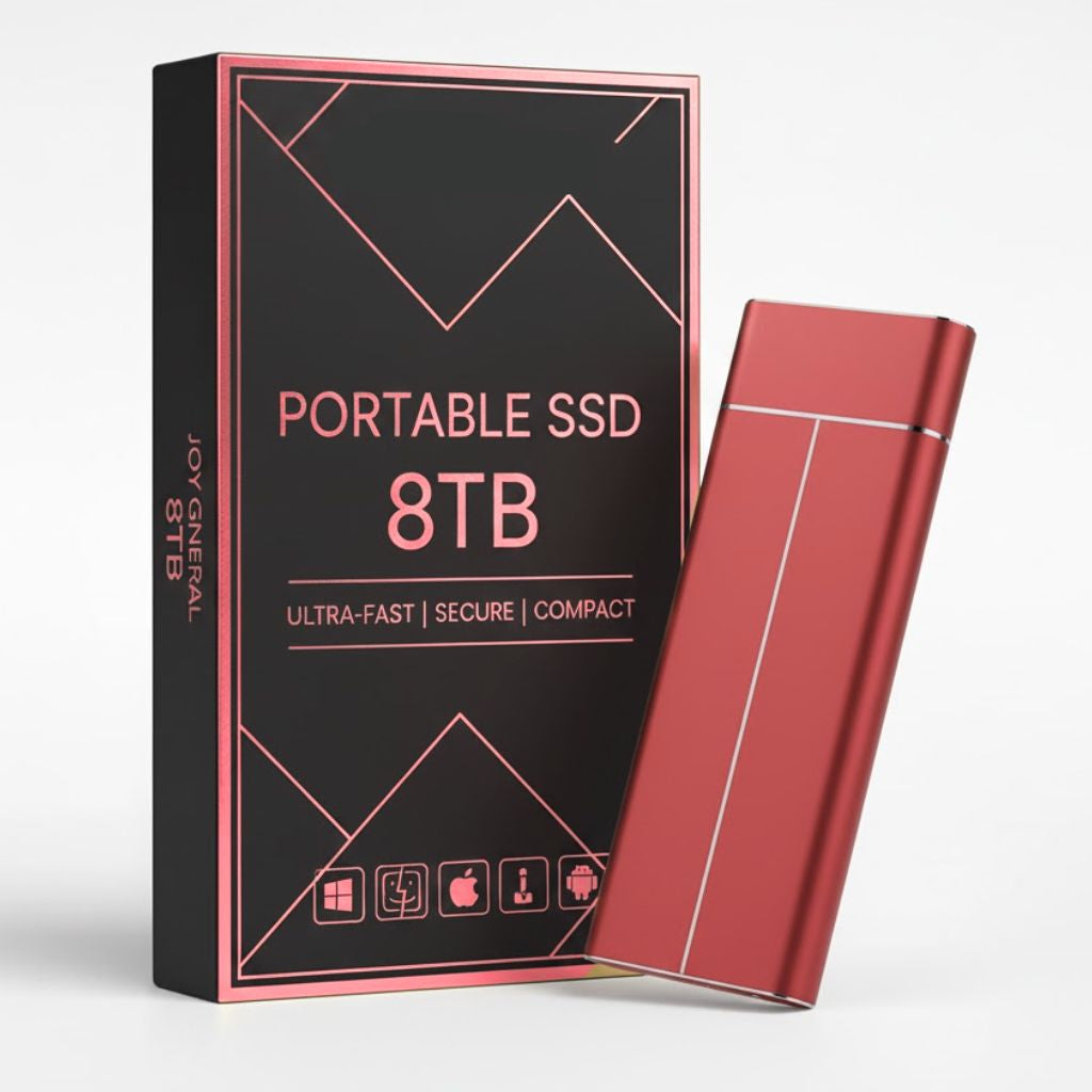 8TB Portable SSD External Hard Drive | High-Speed Data Transfer, Compact & Durable for Professionals and Creatives