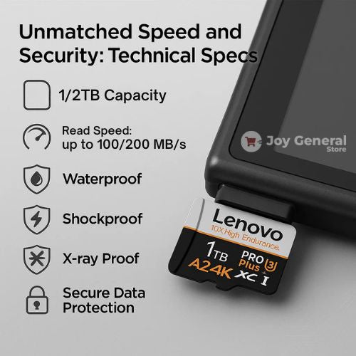 1 2 TB SD Micro Sd Card for Gaming and Data Cybersecurity