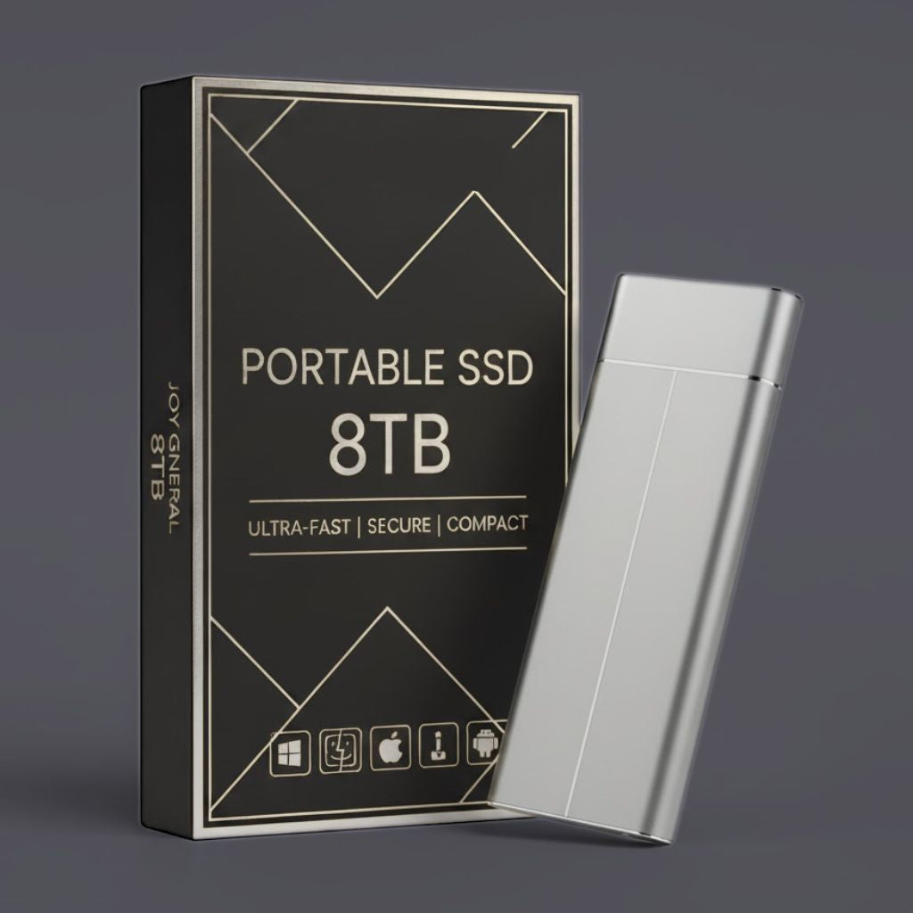 8TB Portable SSD External Hard Drive | High-Speed Data Transfer, Compact & Durable for Professionals and Creatives