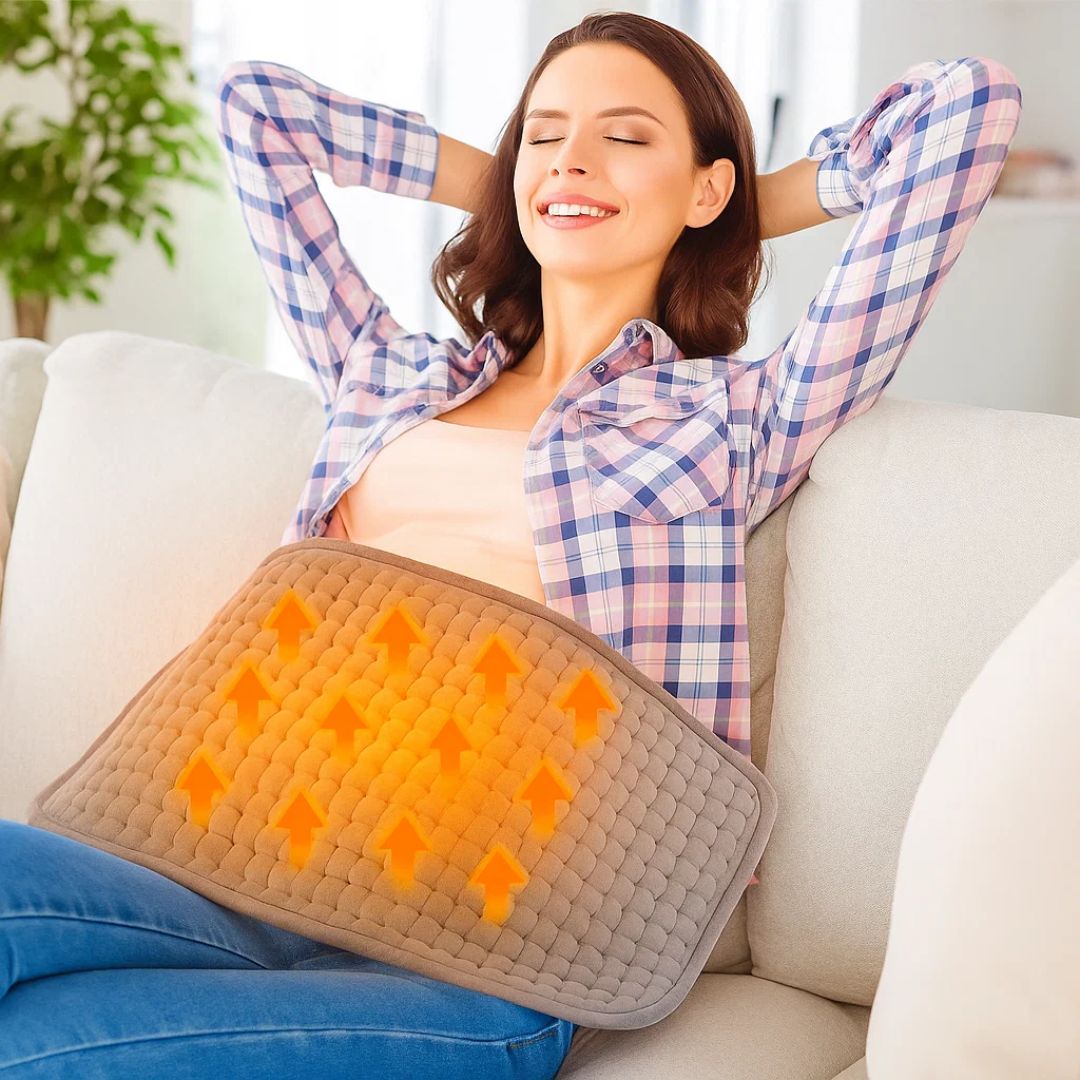 Heating Pad for Back – Portable Adjustable Heat Pad for Muscle & Joint Pain Relief