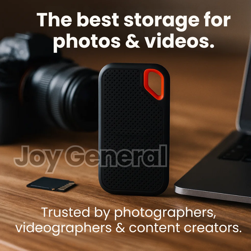 1TB External SSD Hard Drive – Portable USB 3.1 Solid State Storage for PC, Laptop & Mac