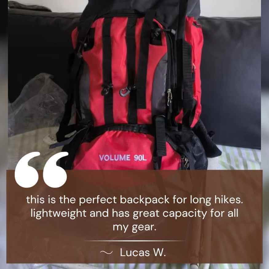 90L Ultra-Light Waterproof Hiking Backpack for Outdoor Adventures & Camping