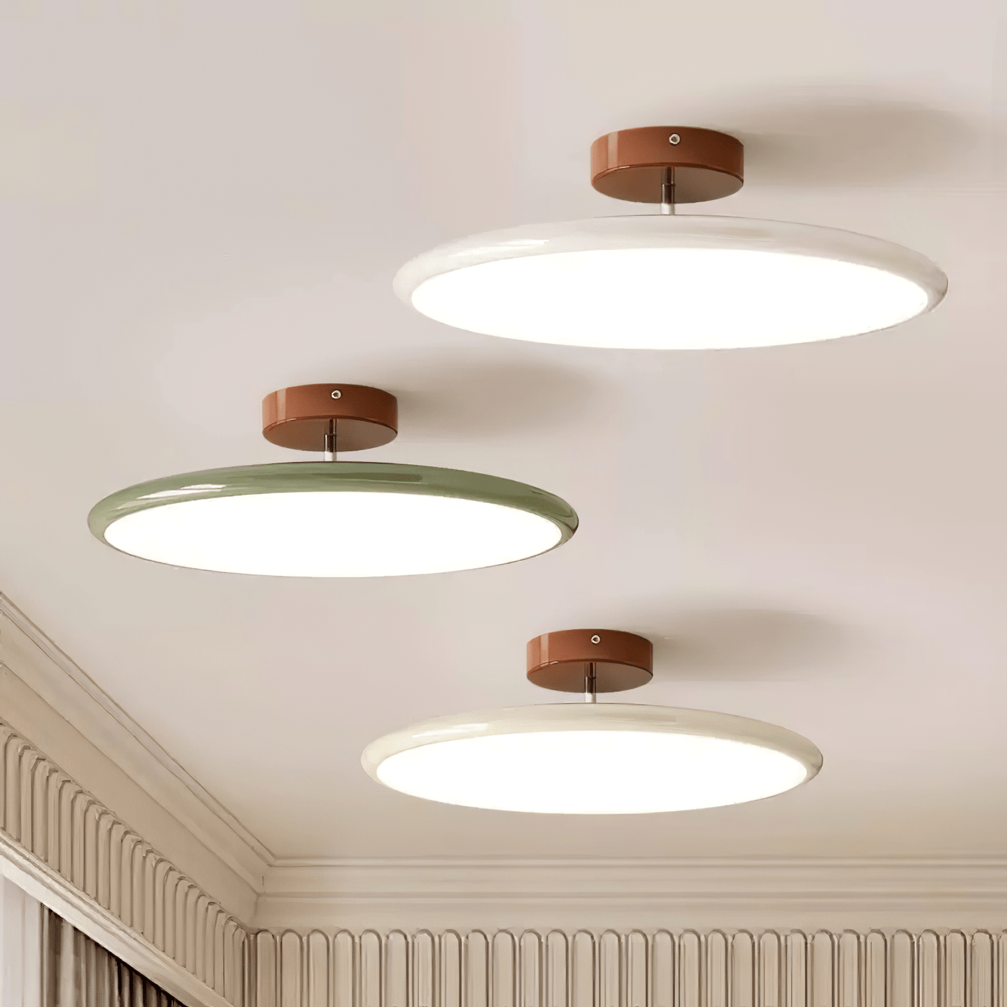 Adjustable Ceiling Lamp | Sleek Circular Design with Customizable Lighting for Indoor Spaces