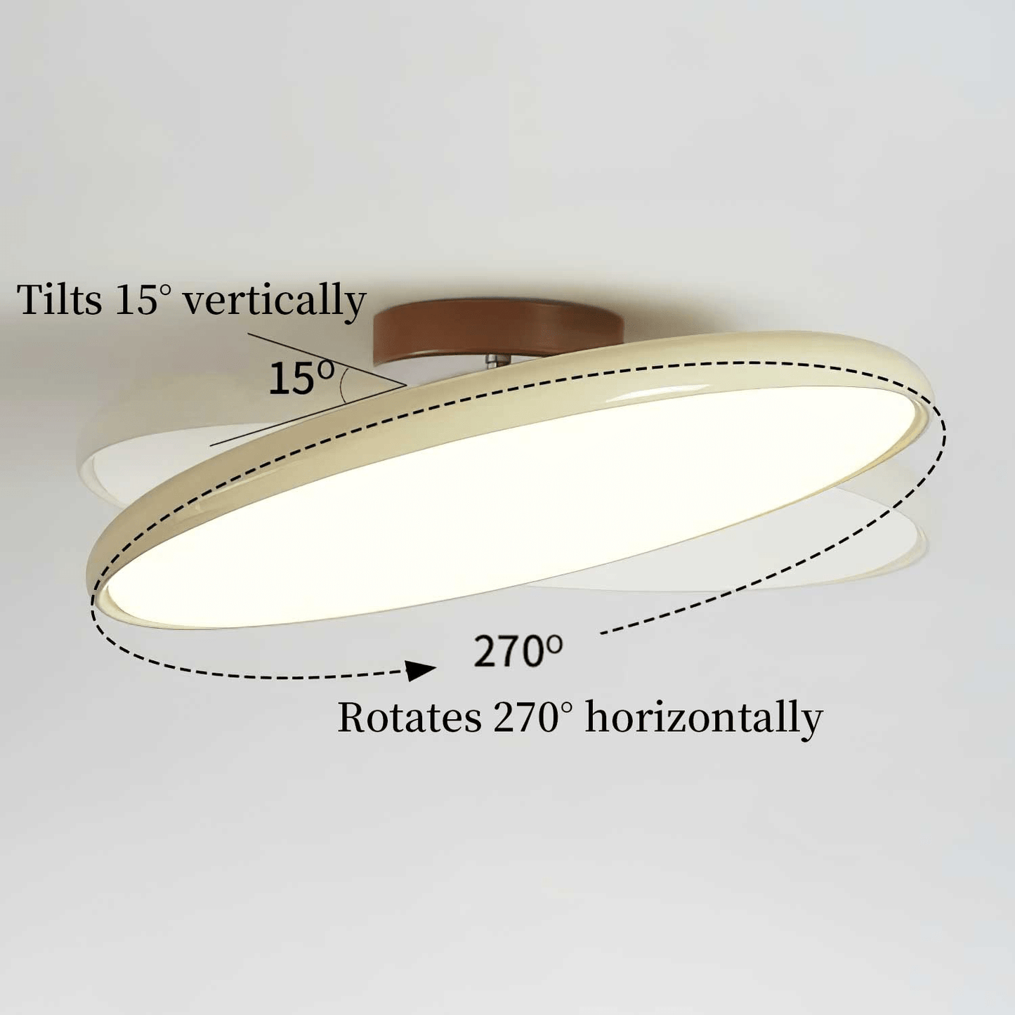 Adjustable Ceiling Lamp | Sleek Circular Design with Customizable Lighting for Indoor Spaces