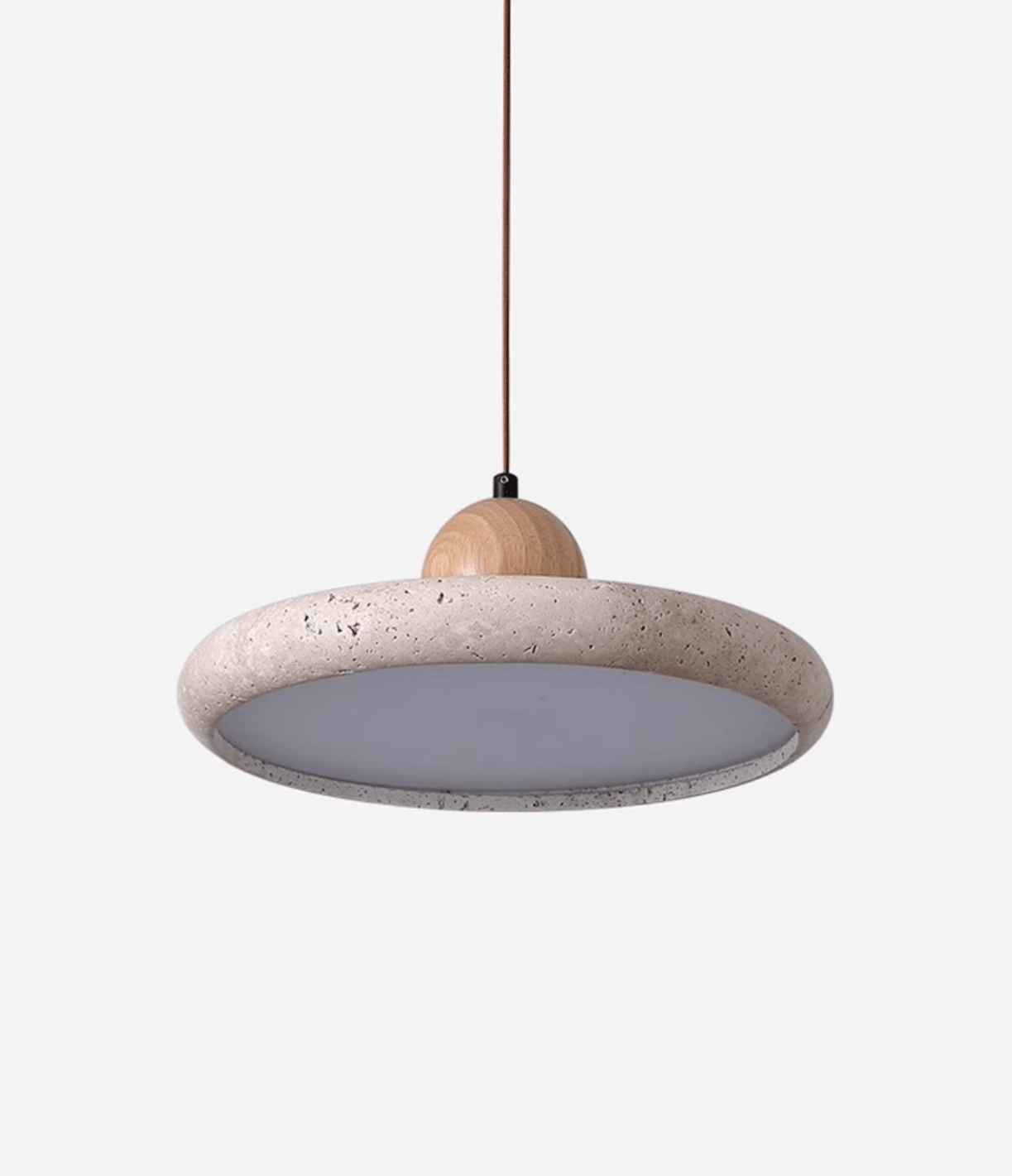 Yellow Travertine Pendant Light | Dimmable, Integrated LED & Ideal for Indoor Spaces
