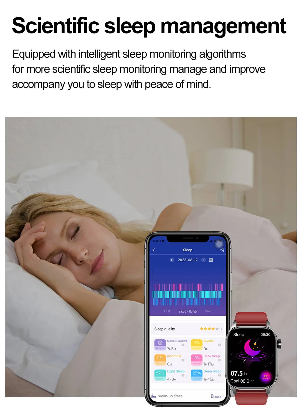 Health Smart Watch with ECG, Blood Pressure & Blood Sugar Monitoring | 24/7 Heart Rate Tracking for Fitness & Health Management