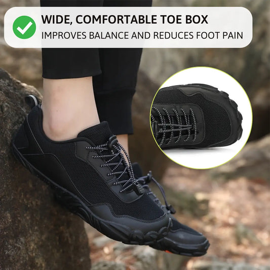 RootWalker™ Unisex Non-Slip Barefoot Hiking Shoes | Flexible, Protective Sole for Everyday Use and Outdoor Adventures