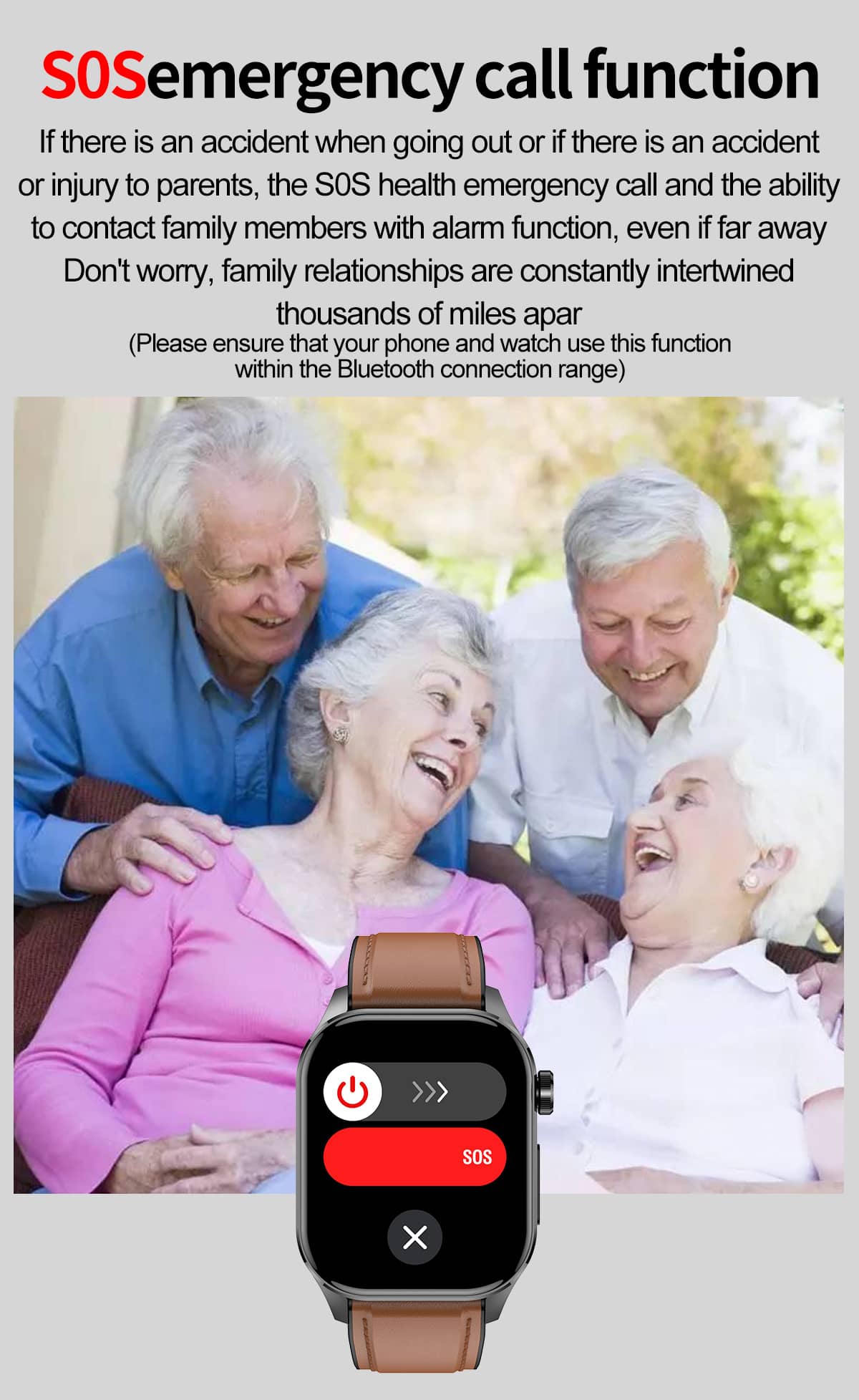 Health Smart Watch with ECG, Blood Pressure & Blood Sugar Monitoring | 24/7 Heart Rate Tracking for Fitness & Health Management