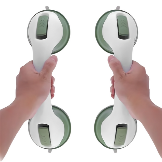 Bathroom Grab Bar with Suction Cups | Slip-Resistant, Easy Installation & Ideal for Seniors and Safety in the Shower