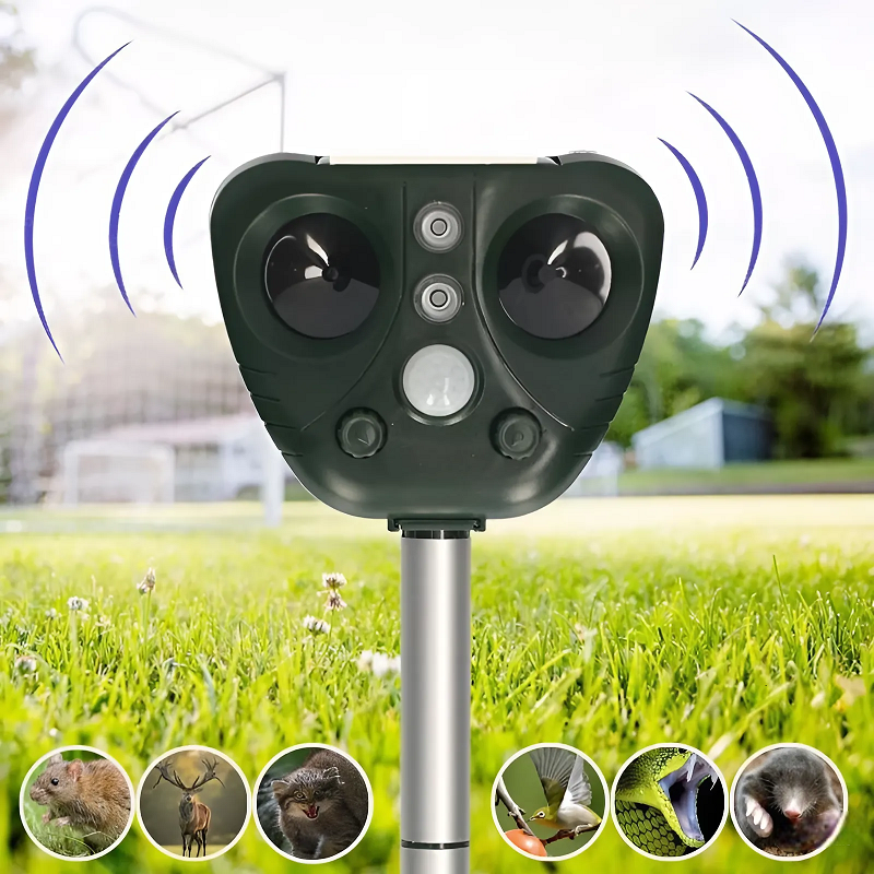 Ultrasonic Bird Repeller | Solar-Powered, Waterproof & Effective for Gardens, Yards, Farms & Outdoor Spaces