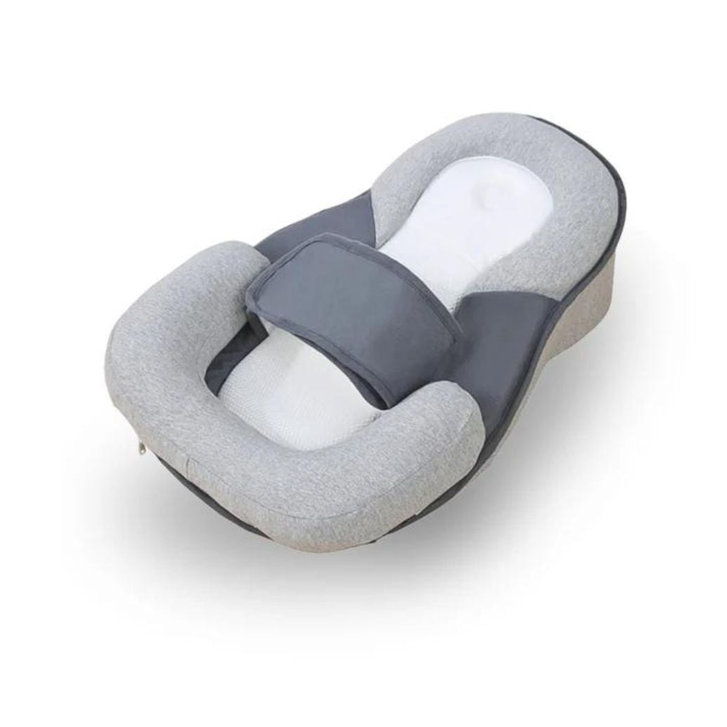 Anti Roll Baby Reflux Pillow Bed – Sleep Pod Infant Nest with 15° Wedge | Portable Anti-Reflux & Flat Head Pillow for Baby