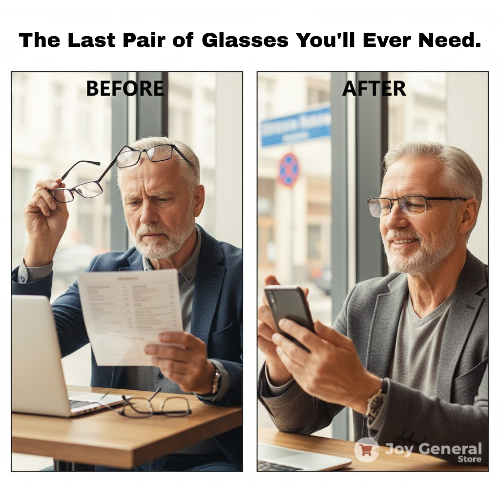 German Intelligent Progressive Glasses | Anti-Fingerprint, UV Protection & Ideal for Reading and Driving