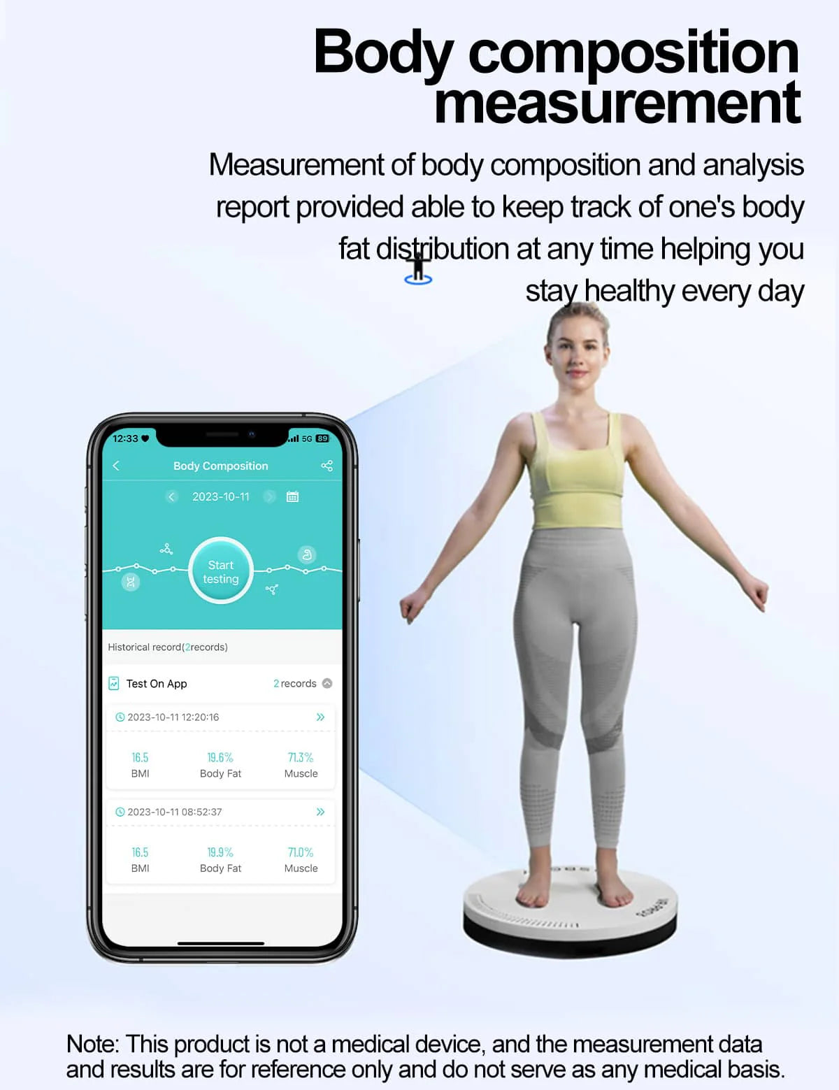 Health Smart Watch with ECG, Blood Pressure & Blood Sugar Monitoring | 24/7 Heart Rate Tracking for Fitness & Health Management