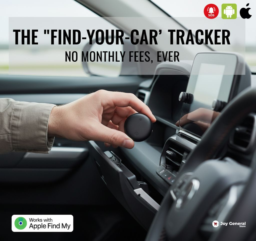 GPS Tracker for Cars | No Subscription, Compatible with Android & iOS for Vehicle Location Tracking