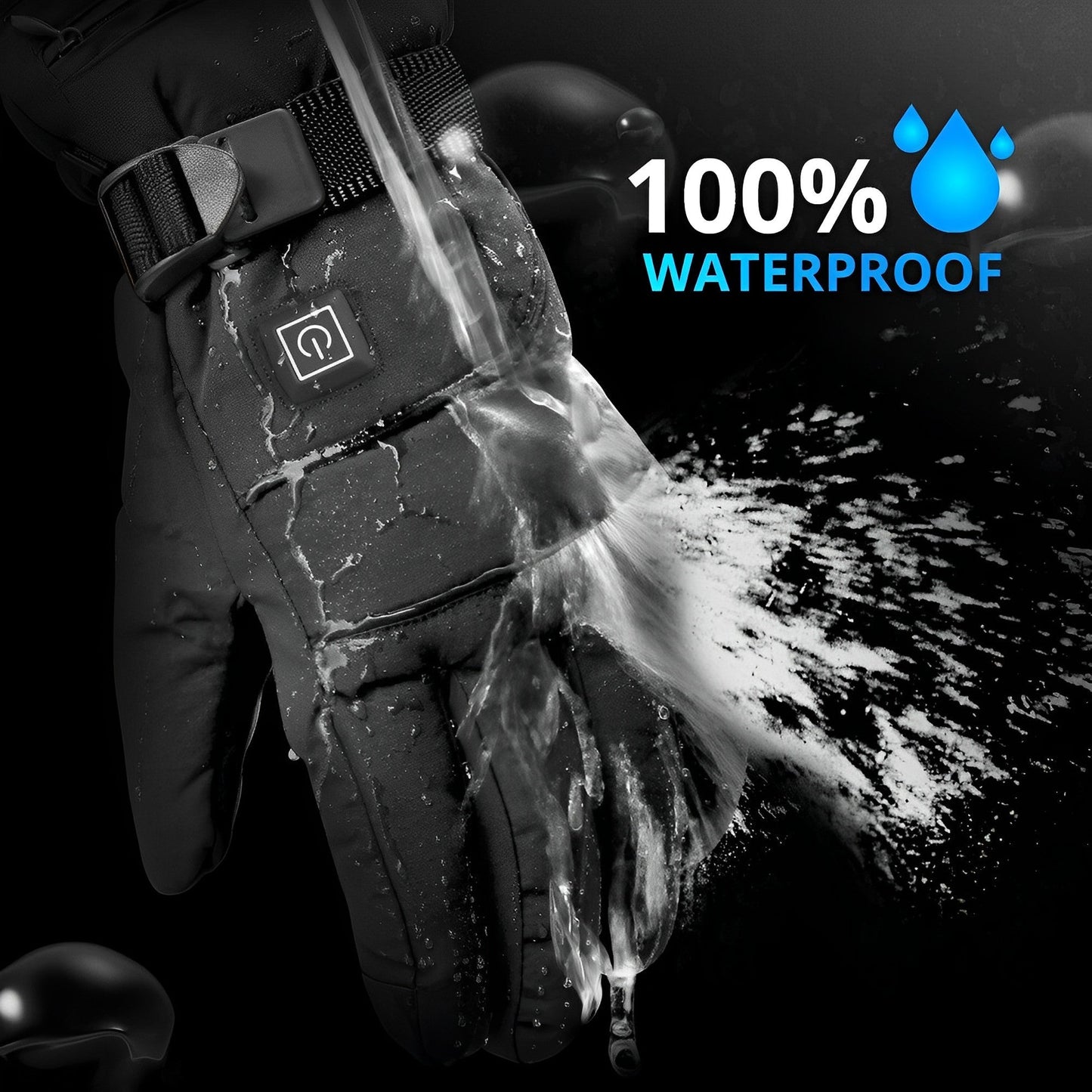 Heated Electric Gloves | Water-Resistant, Adjustable Heat Settings & Ideal for Cold Weather Activities
