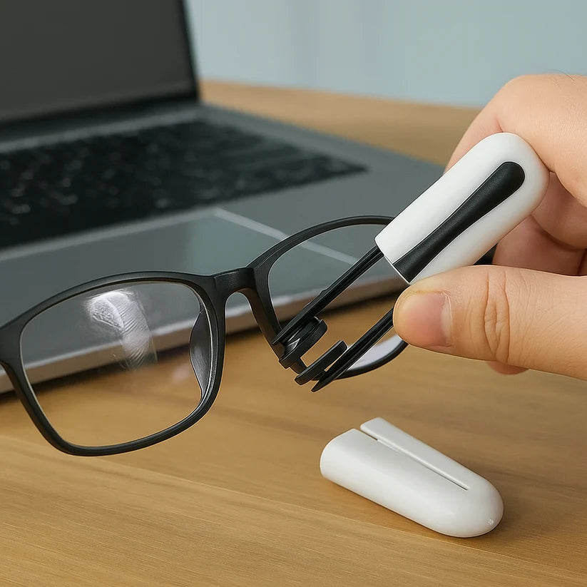 Pocket Eyeglass Lens Cleaner | Scratch-Free Clarity on All Lens Types Without Liquids