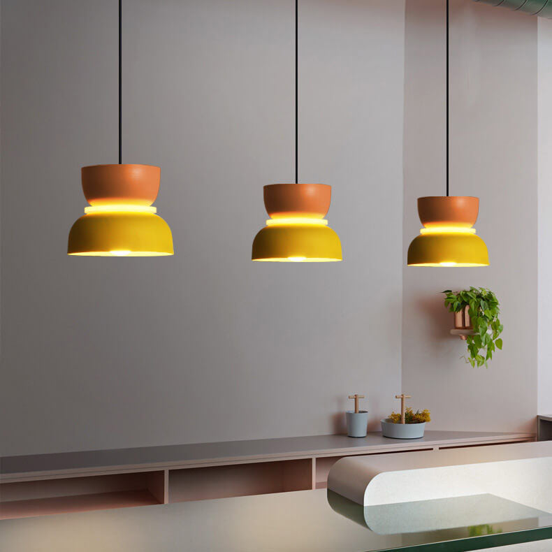 LED Pendant Light in Nordic Colorful Macaron Design for Kitchen Island & Dining Room
