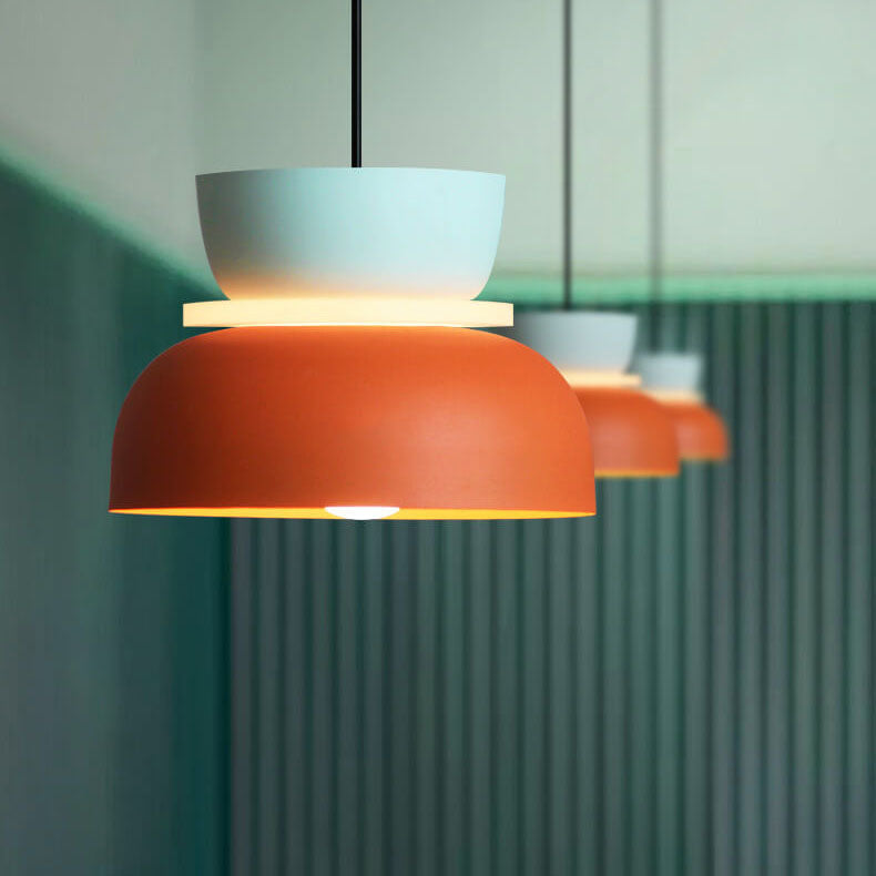 LED Pendant Light in Nordic Colorful Macaron Design for Kitchen Island & Dining Room