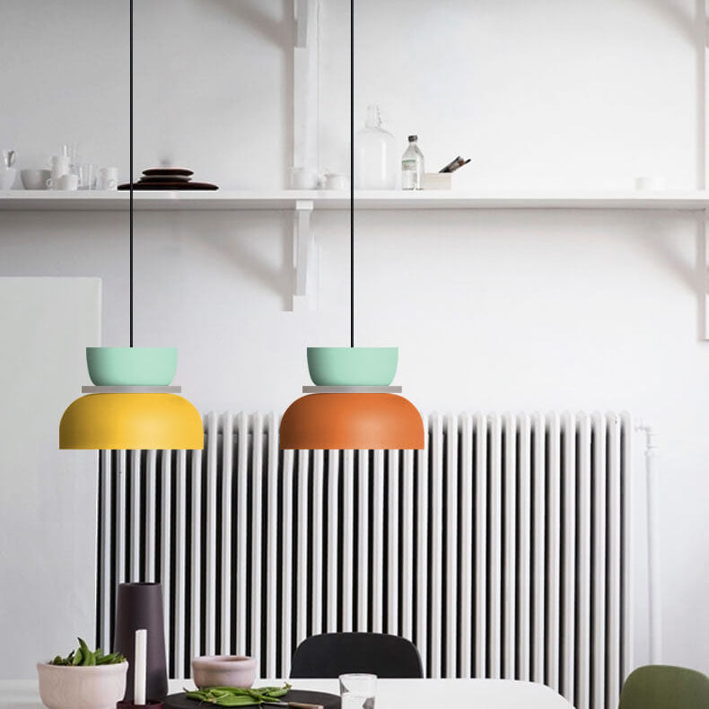 LED Pendant Light in Nordic Colorful Macaron Design for Kitchen Island & Dining Room