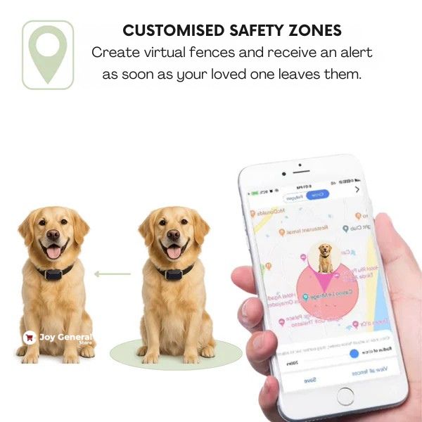 GPS Dog Collar | Waterproof, Adjustable & Unlimited Range for Real-Time Tracking