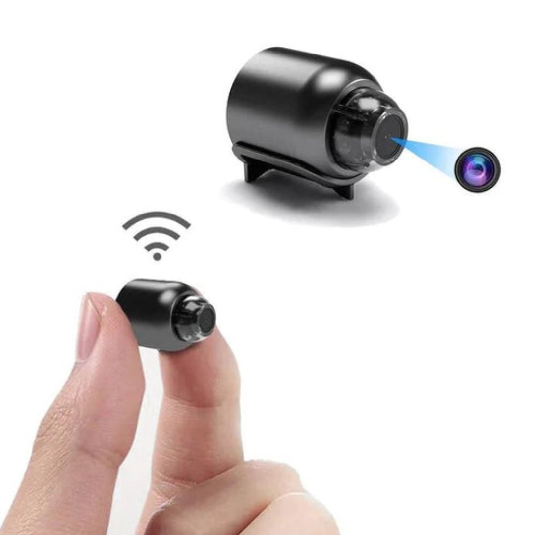 Mini Wireless Hidden Camera with Audio - Compact Spy Camera for Home Security & Nanny Monitoring
