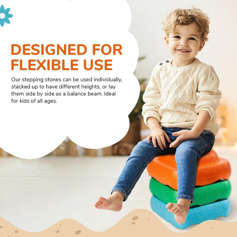 Sensory Childrens Stepping Stones - Enhance Coordination & Imagination | Sensory Toys
