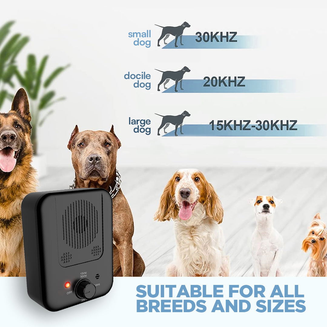 Pain-Free Anti-Barking Device for Dogs - Ultrasonic Bark Control Trainer with Adjustable Sensitivity