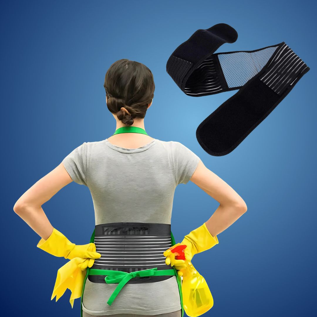 Back Pain Support Belt | Targeted Compression for Lower Back Strain & Herniated Discs | Adjustable for Daily Activities