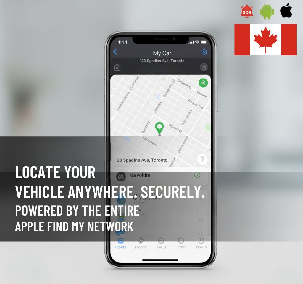 GPS Tracker for Cars | No Subscription, Compatible with Android & iOS for Vehicle Location Tracking