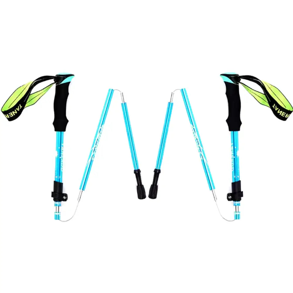 Adjustable Foldable Trekking Pole with Anti-Shock System for Hiking, Camping, and Outdoor Adventures