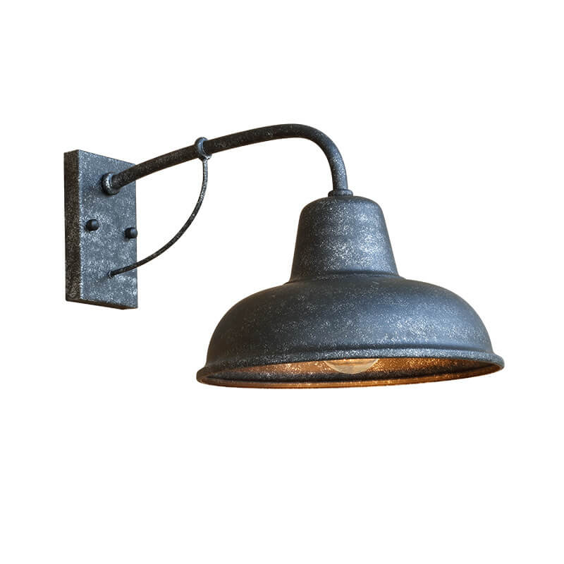 Vintage Iron Waterproof Outdoor Wall Sconce Light Fixture for Barns, Patios & Entryways