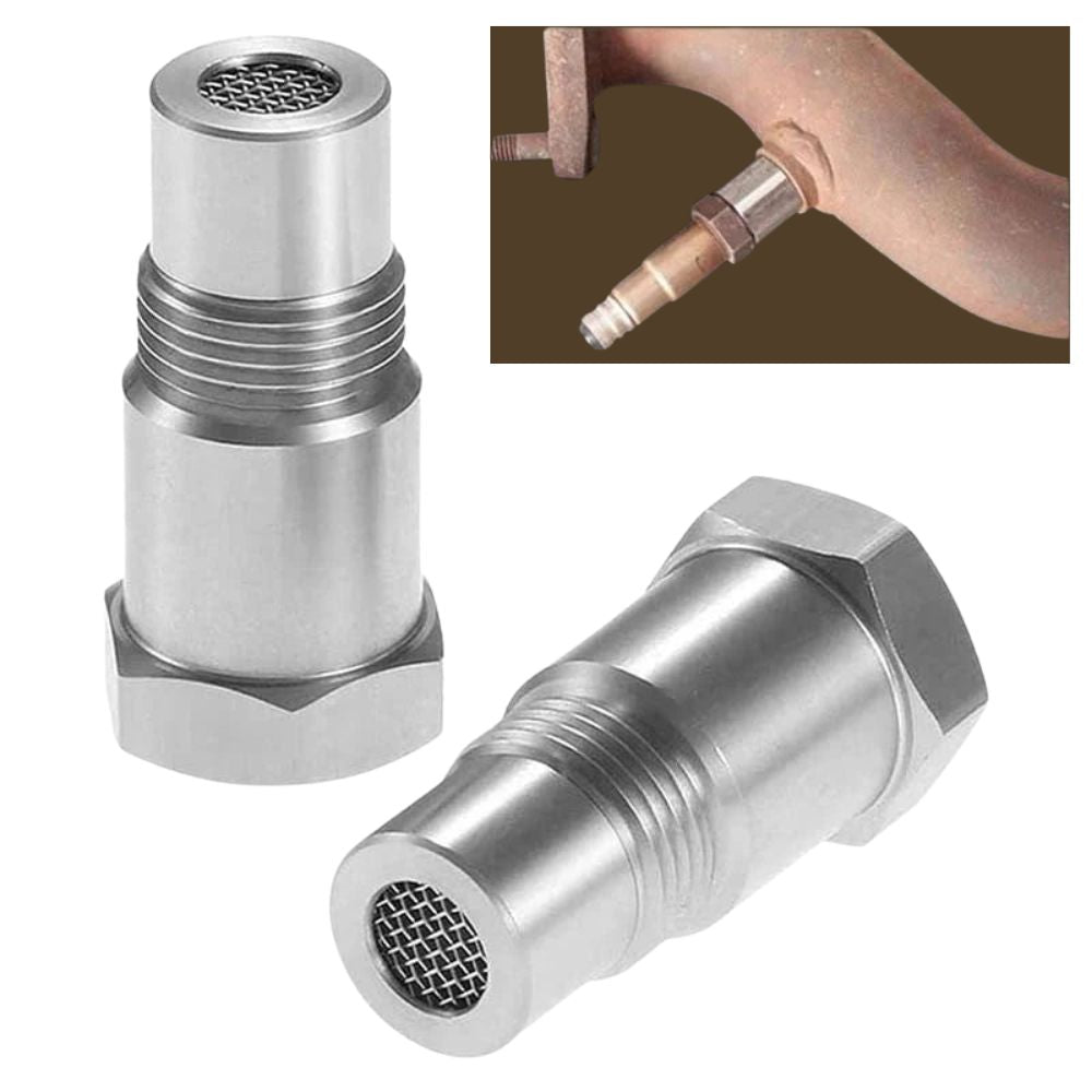 Car O2 Sensor Adapter | M18*1.5 Thread, Built-in Mini Catalytic Converter for Off-Road Use