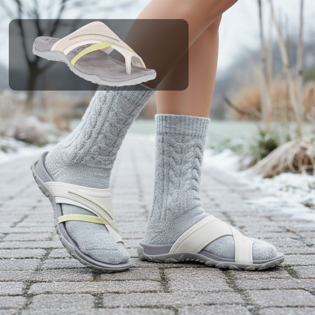 Orthopedic Women's Slippers | Memory Foam, Flexible Straps & Comfortable Support for All-Day Walking