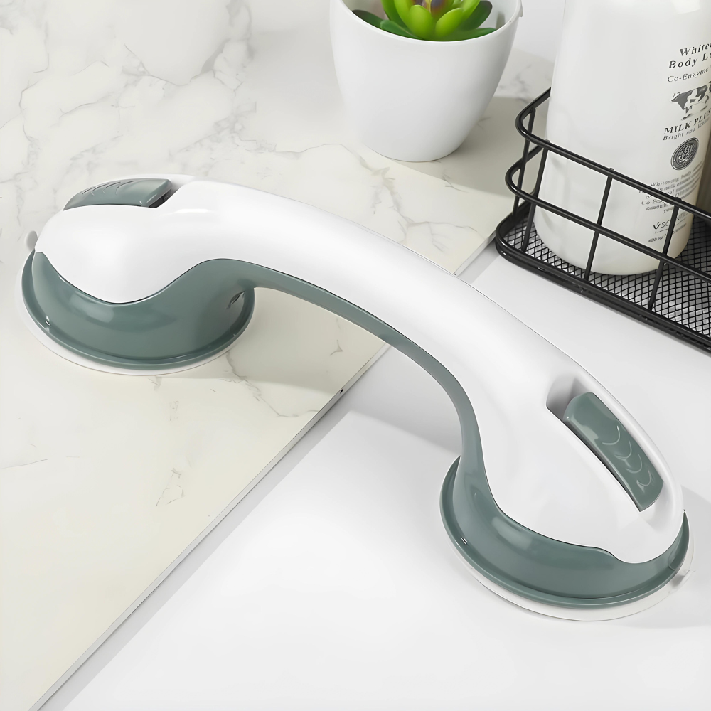Bathroom Grab Bar with Suction Cups | Slip-Resistant, Easy Installation & Ideal for Seniors and Safety in the Shower