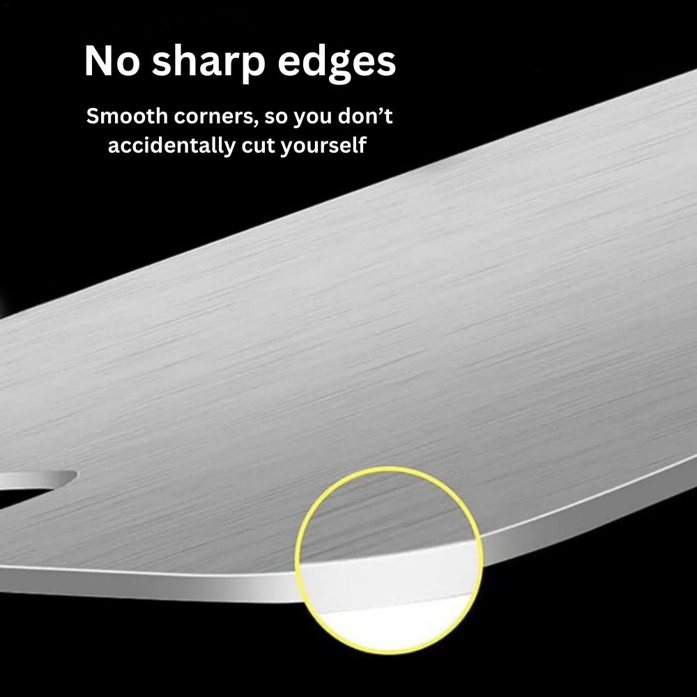 TitanCut™ - Medical Grade Titanium Cutting Board | Durable, Non-porous Board Cutting for Safe Food Preparation & Kitchen Use | Better than Wood Cutting Board