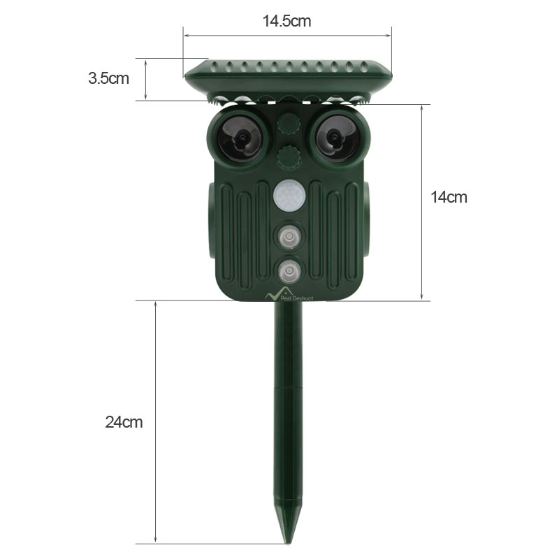 Ultrasonic Solar Deer Repeller | 5 Adjustable Modes, Waterproof & Eco-Friendly for Home Gardens and Yards