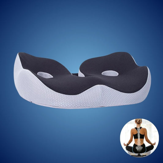 Memory Foam Seat Cushion | Adjustable Tailbone Relief & Posture Support for Office Chairs