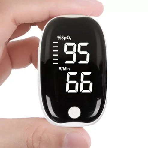 Fingertip Pulse Oximeter | Accurate Blood Oxygen Monitor with LED Display for Home and Travel Use