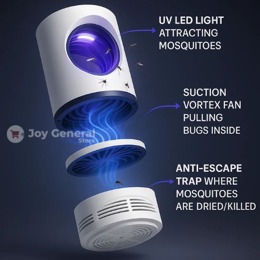 UV Light Insect Trap - Indoor/Outdoor Mosquito & Fly Killer for Effective Pest Control Solutions