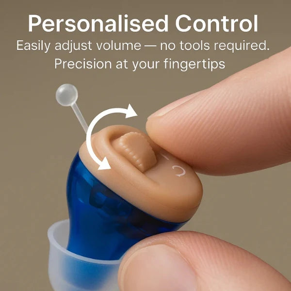 In-Ear Rechargeable Hearing Aids Offering Clear Sound, Long-Lasting Battery, and Comfortable Fit for Everyday Use