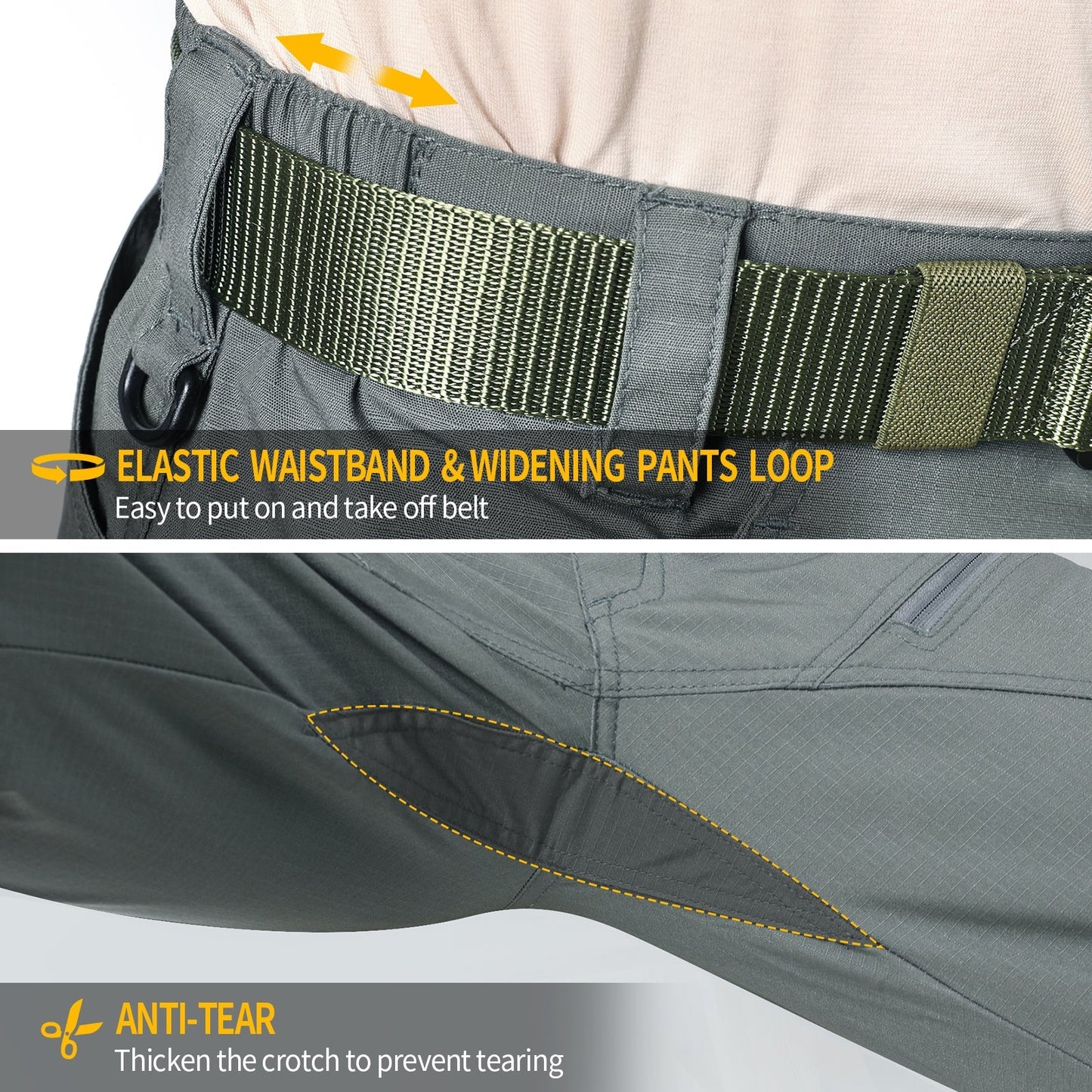 Stretch Tactical Pants for Men | Urban Tactical Cargo Pants with 9 Pockets, Army Pants, Hiking & Trekking Pants