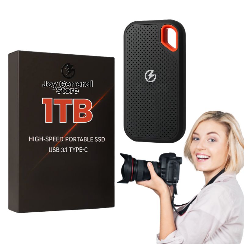 External Hard Drive for Photos – Portable SSD Storage for Photos & Videos from PC, Phone & iPhone (1TB–8TB)