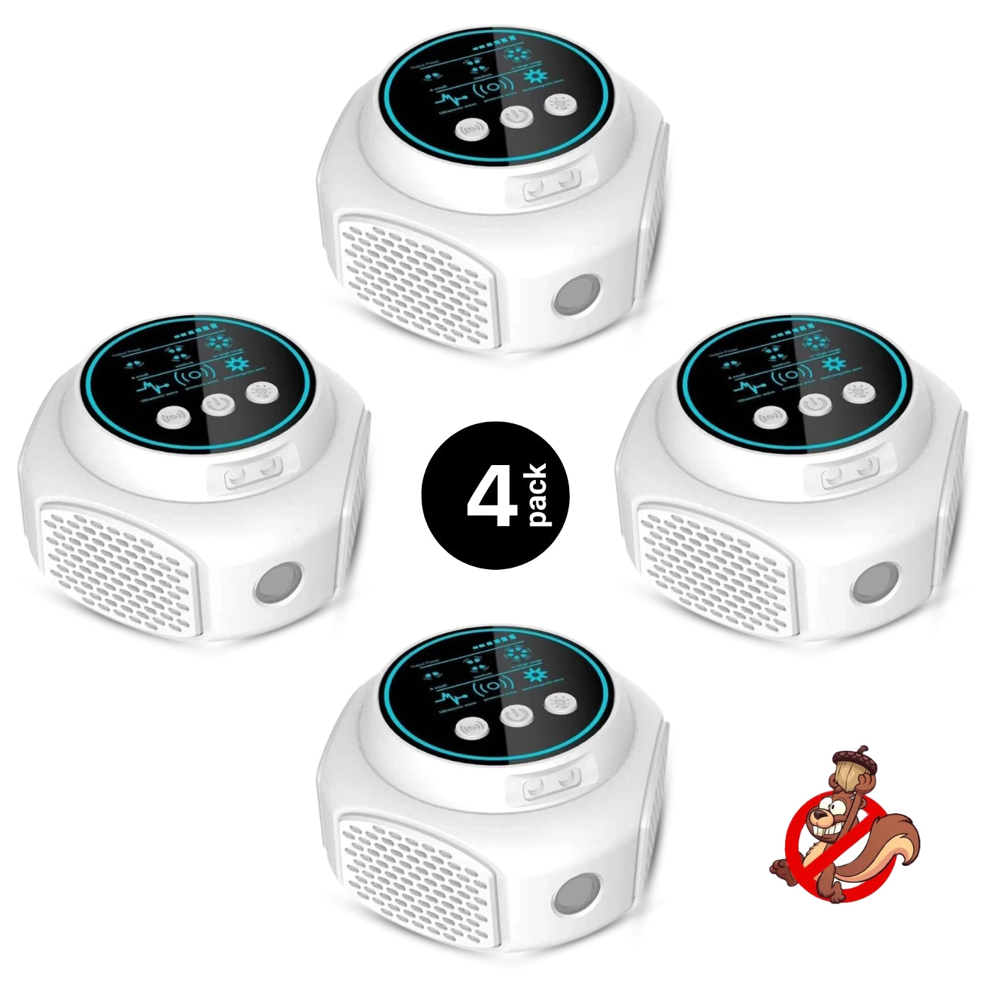 Smart Squirrel Indoor Repeller | 360° Coverage. Ultrasonic Technology & Safe for Home Use