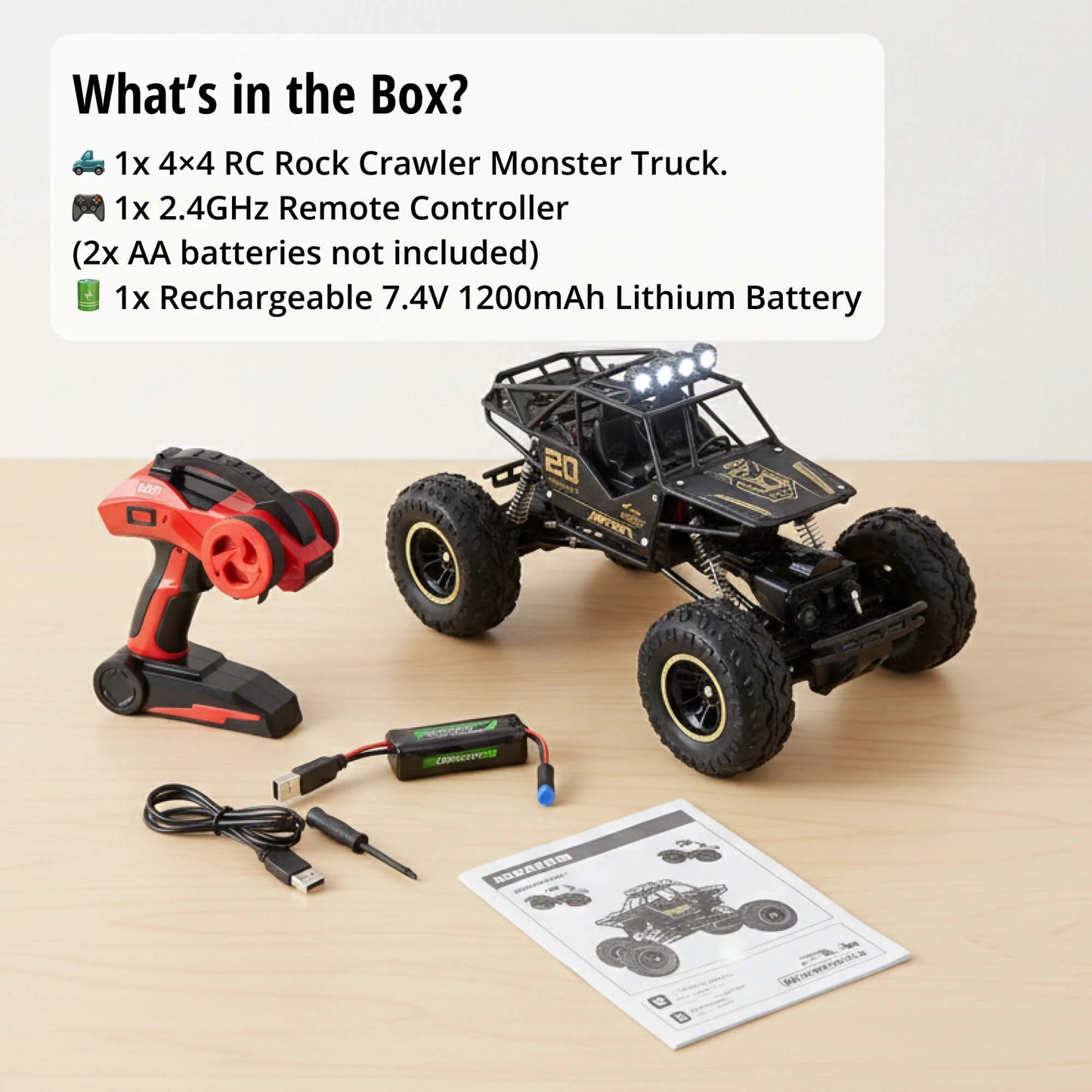 4x4 Rock Crawler Monster Truck