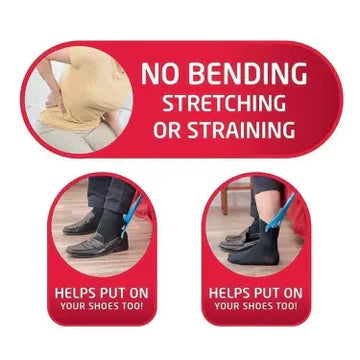Compression Sock Aid Kit | Ergonomic, Portable Design for Limited Mobility & Easy Sock Dressing