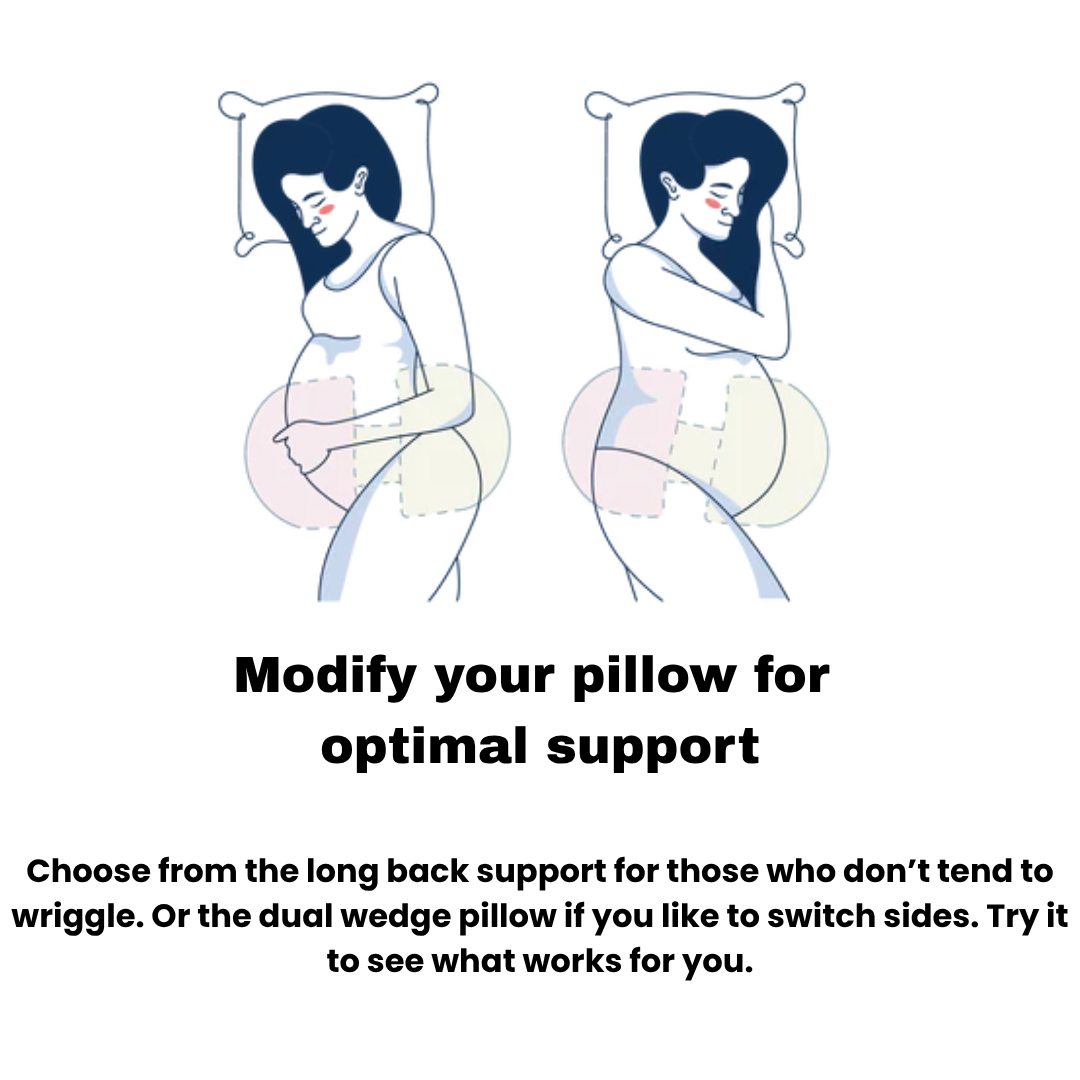 Adjustable Pregnancy Pillow with Full Body Support – Side-Sleeping Maternity Pillow for Pregnant Women | Back & Hip Pain Relief Body Pillow