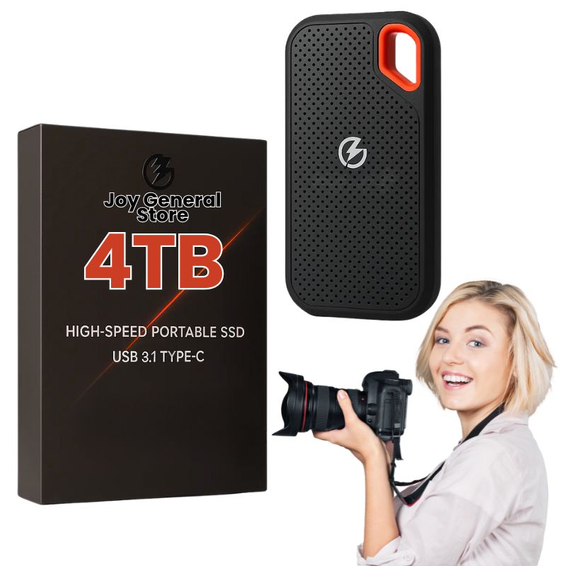 External Hard Drive for Photos – Portable SSD Storage for Photos & Videos from PC, Phone & iPhone (1TB–8TB)